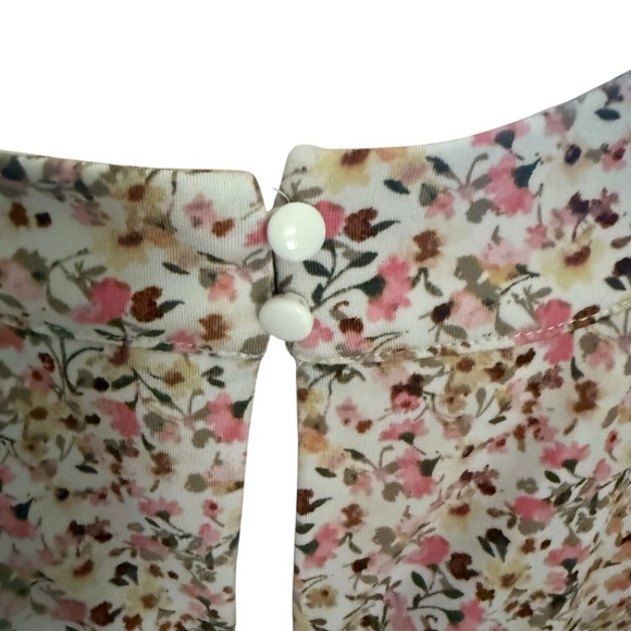 Lane Bryant Blouse Women 22/24 Floral Twisted Halter-Neck Vacation Wear - Picture 9 of 13